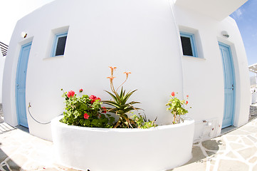 Image showing greek island typical architecture paros island