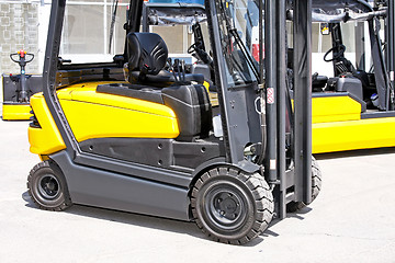 Image showing Fork lifter cabin