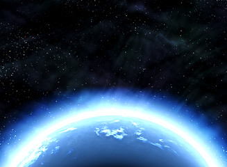 Image showing earth planet in space