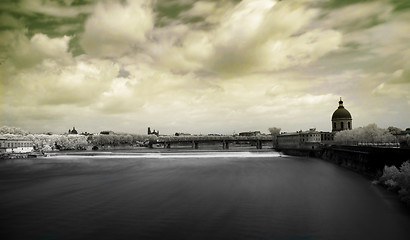 Image showing Toulouse panoramic infrared cityscape