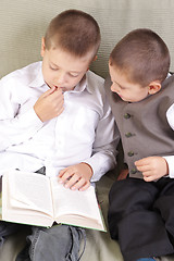 Image showing Reading together