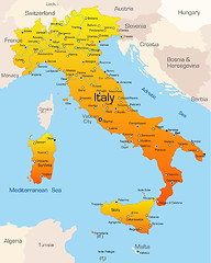 Image showing italy  map