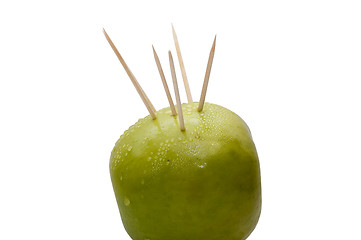 Image showing Prickly green apple