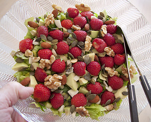 Image showing Bowl of salad