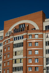 Image showing House of red and white bricks