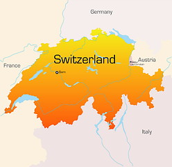 Image showing switzerland  map