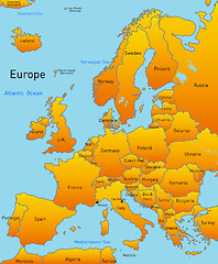 Image showing Map of europe