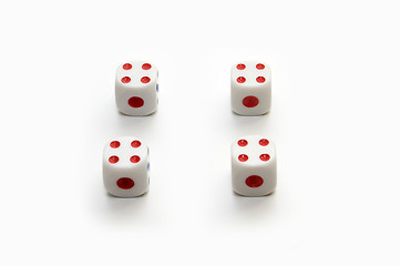 Image showing Four on dices