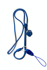 Image showing Blue zipper