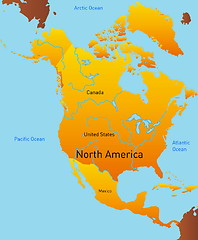 Image showing Map of north america