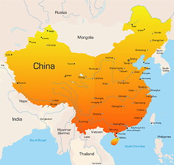 Image showing china map