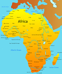 Image showing Map of Africa