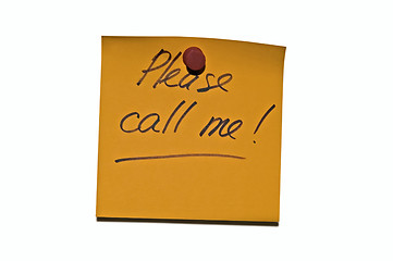 Image showing Please call me