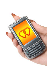 Image showing Valentine day communicator