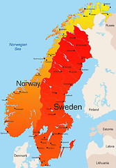 Image showing Norway and sweden