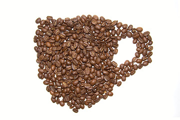 Image showing Cup made of coffee