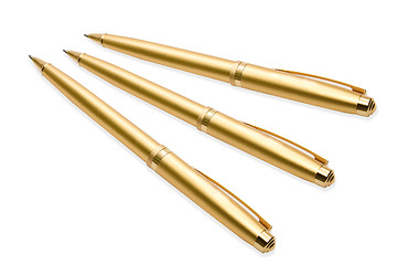 Image showing Gold pens