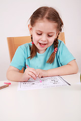 Image showing Making homework