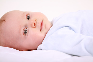 Image showing Adorable newborn portrait