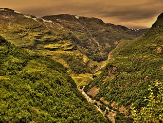 Image showing Vatnahalsen, Rallarveien, Norway, HDR