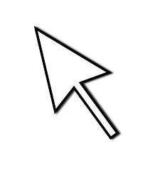 Image showing Cursor Arrow Mouse Black Line