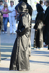 Image showing Street monk performance
