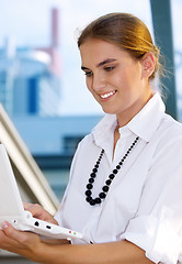 Image showing woman with laptop