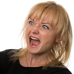 Image showing woman screaming