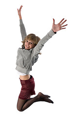 Image showing jumping girl