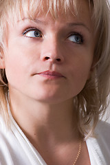 Image showing serious girl