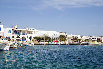 Image showing port of greek island antiparos cyclades