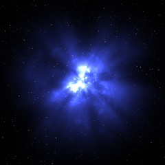 Image showing exploding nova in space