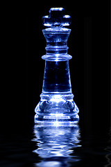 Image showing chess king reflection