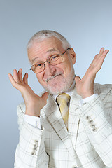 Image showing Funny senior businessman