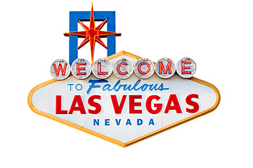 Image showing las vegas sign isolated on white