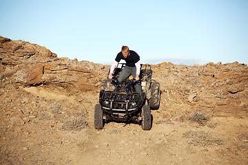 Image showing teen on quad