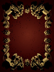 Image showing Vector floral frame