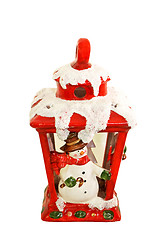 Image showing Snowman lantern