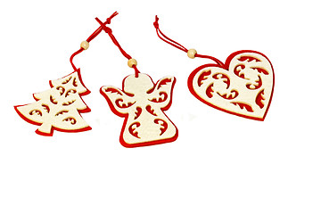 Image showing Christmas pendants