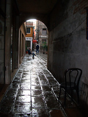 Image showing wet alley
