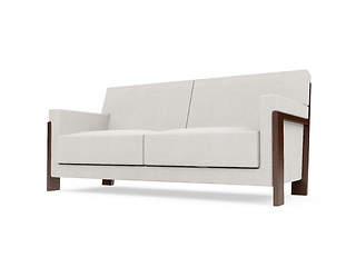 Image showing Sofa over white background