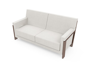 Image showing Sofa over white background