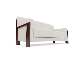 Image showing Sofa over white background