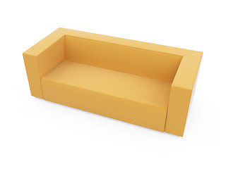 Image showing Sofa over white background