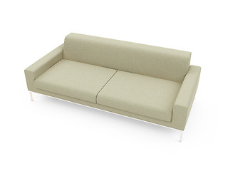 Image showing Sofa over white background