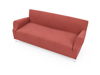 Image showing Sofa over white background