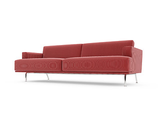 Image showing Sofa over white background