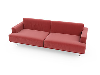 Image showing Sofa over white background