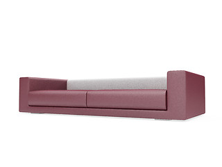 Image showing Sofa over white background