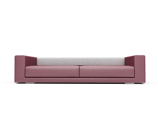 Image showing Sofa over white background